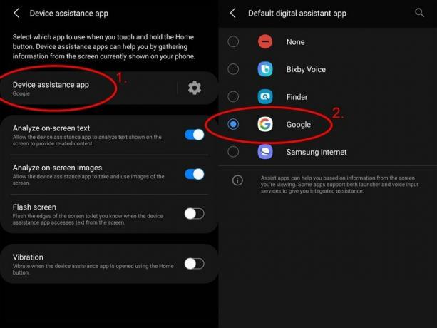 Samsung Galaxy Z Flip 3 Screenshot Google Assistant