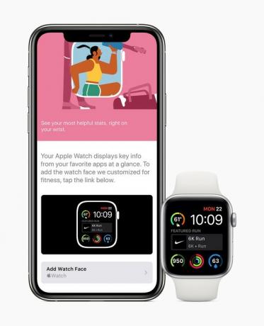 Apple Watch Watchos7 Share Bildschirm "Zifferblatt hinzufügen" hinzufügen