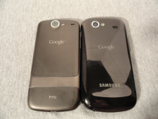 vista traseira, Nexus One, Nexus S