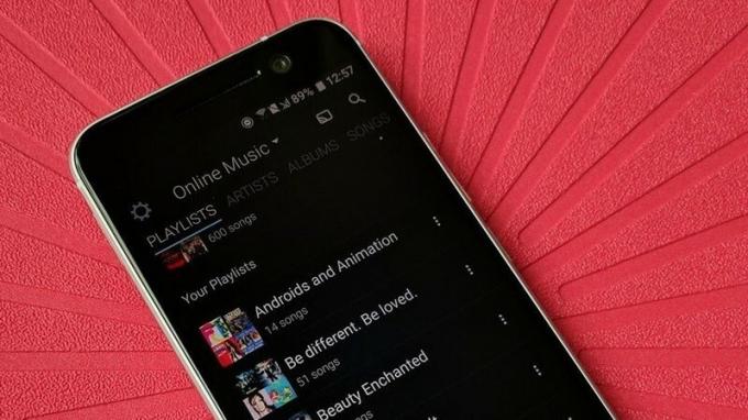 Amazon Music Unlimited auf dem Telefonbildschirm