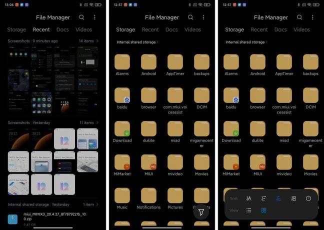 MIUI 12 Manager fișiere