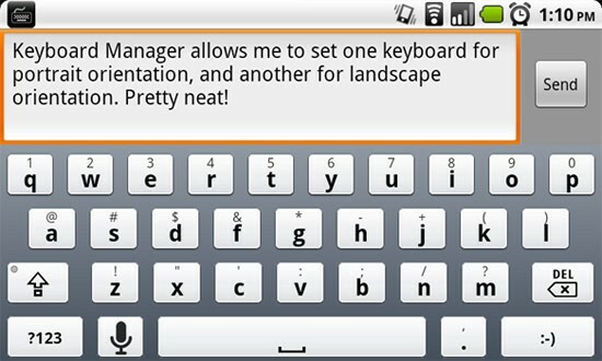 Keyboard Manager - Zamení klávesnice na základe orientácie.