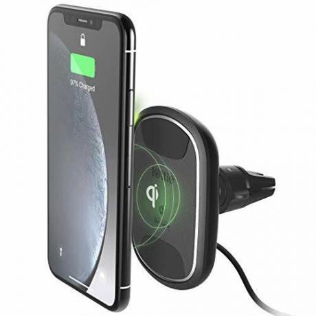 iOttie iTap 2 bezvadu magnētiskā Qi bezvadu uzlādes gaisa ventilācijas stiprinājums || Savietojams ar iPhone XS XR X Max Samsung S10 S9 + viedtālruņiem + Divkāršs automašīnas lādētājs