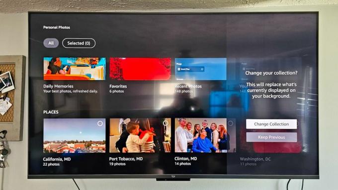 Potwierdź zmiany tła dla Ambient Experience na Amazon Fire TV Omni QLED