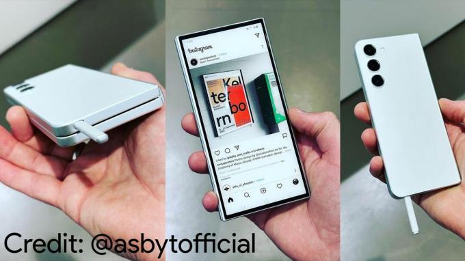 Prototipe Samsung Galaxy Z Fold dipamerkan di Samsung Unpacked 2023 di Korea
