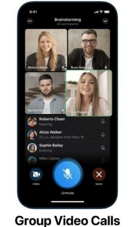 Videollamadas grupales de Telegram
