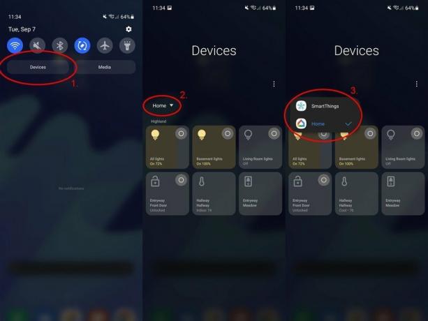 Samsung Galaxy Z Flip 3 Screenshot Cover Notification Shade-Geräte