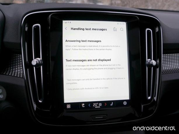 Android Automotive Handling Texte