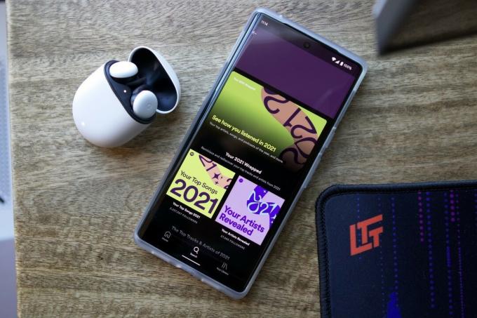 Spotify iesaiņots 2021. gada Pixel 6 Pro dzīvesveids