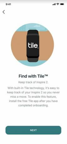Fitbit-Screenshot-Kachel mit zugeschnittenem Bild