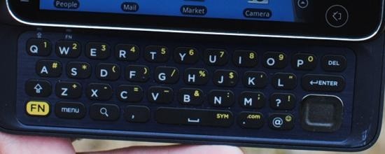 HTC EVO Shift 4G-tastatur