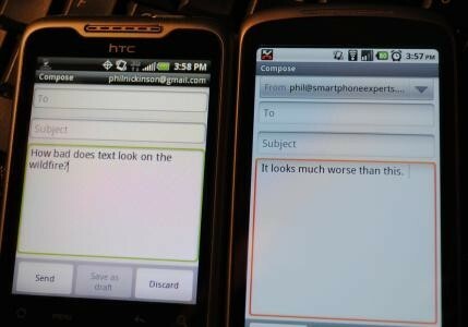 HTC Wildfire και Nexus One