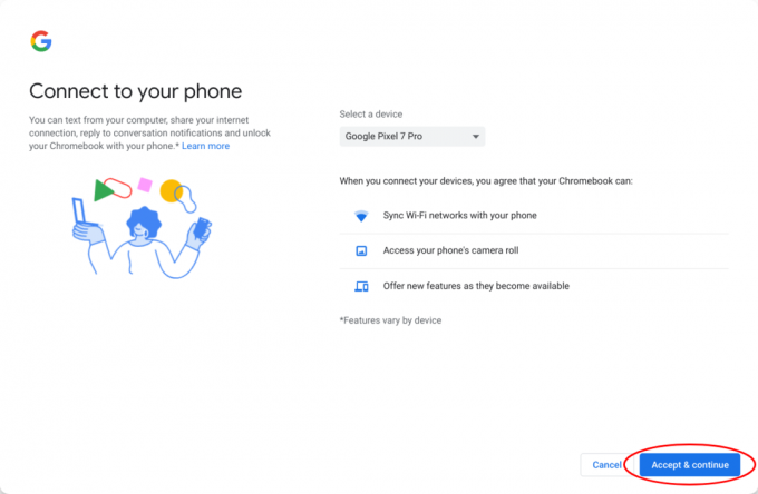 Настройте Phone Hub на Chromebook