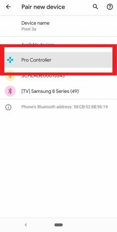 Kontroler Selectin Pro na Pixelu 3a