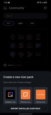Icon Pack Studio uhkuse teema