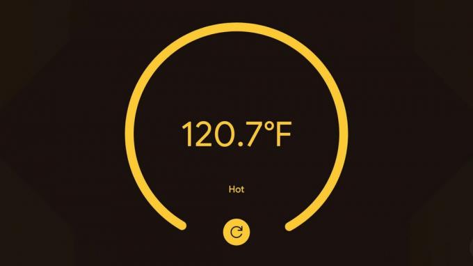 Mjerenje vruće površine palube s Google Pixel 8 Pro