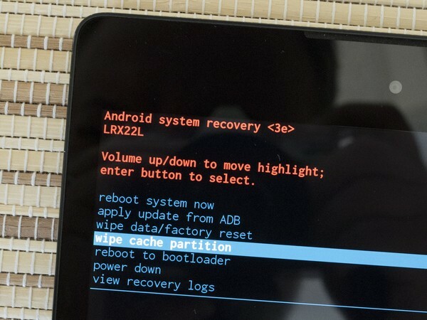 Recuperación de Nexus 9