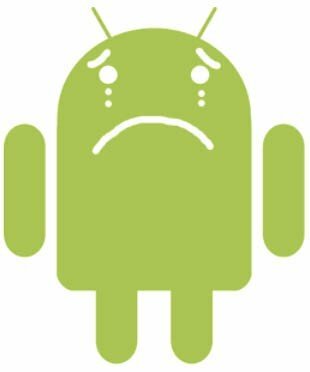 Aplicación de Android perdida