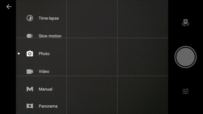 Interfaccia della fotocamera OnePlus 3