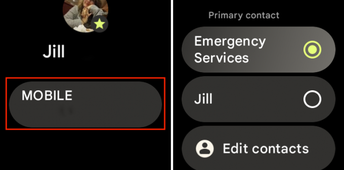पिक्सेल वॉच में आपातकालीन संपर्क जोड़ें