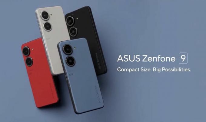 Tangkapan layar video menunjukkan ASUS Zenfone 9 baru.