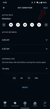 Soundroutine für Alexa-App-Screenshots