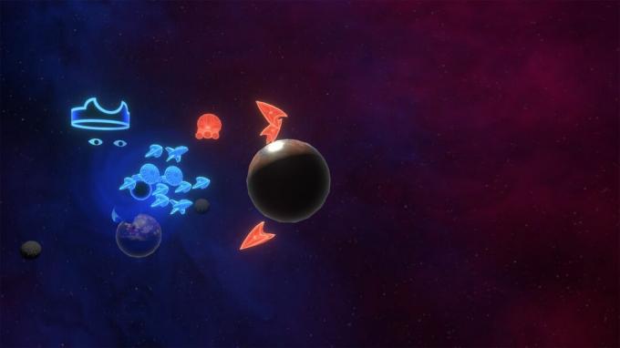 Captura de pantalla de Gods of Gravity en Meta Quest