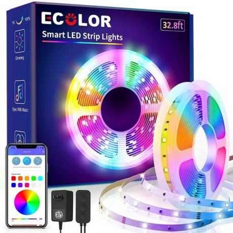 LED tira luzes ecolor bluetooth reco