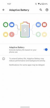 Google Pixel batteriinnstillinger
