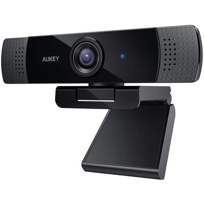 Aukey 1080p USB уеб камера за поточно предаване на живо със стерео микрофон