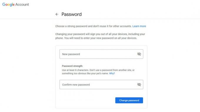 Promijenite Google lozinku