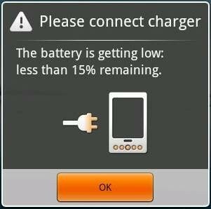 Заредете батерията Android