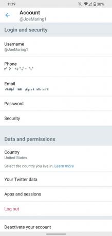Modificare la password di Twitter