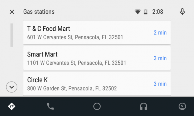Mapy Google v systému Android Auto