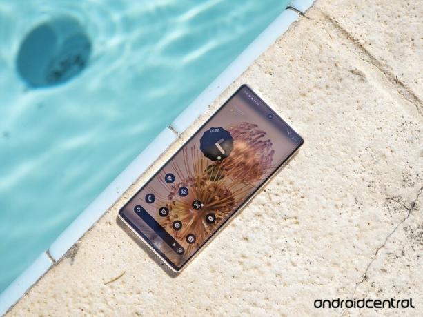 Google Pixel 6 Pro wyświetla wodę w basenie