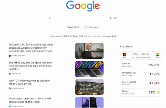 Google Zoeken Discover-feed