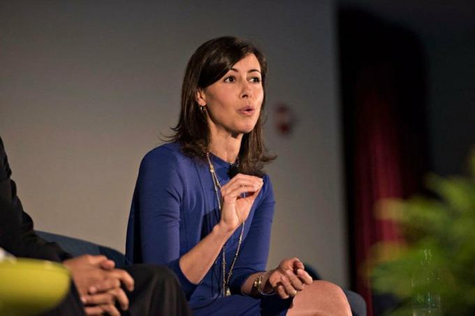 Jessica Rosenworcel, komisárka americkej Federálnej komisie pre komunikáciu (FCC), hovorí v stredu 6. mája 2015 na konferencii INTX: The Internet & Television Expo v Chicagu, Illinois, USA. V predvečer