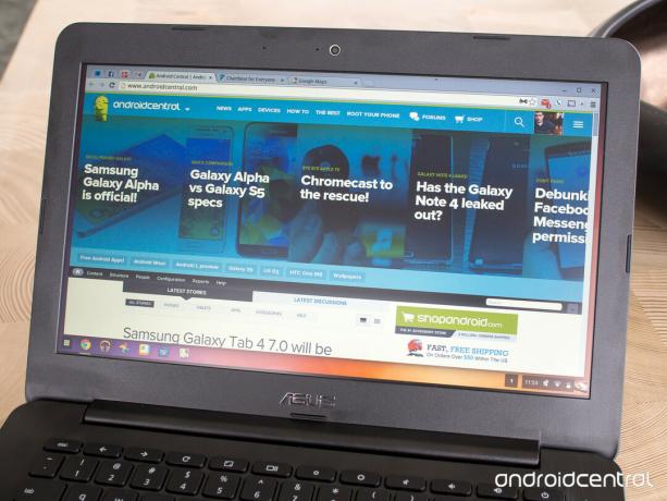 ASUS C300 Chromebook ekranı
