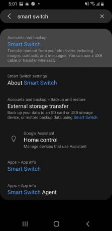 iCloud til Samsung via Smart Switch