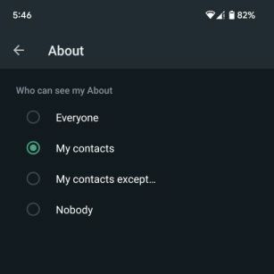 WhatsApp despre setările de confidențialitate