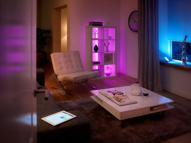 Philips Hue Connected Bec Bec Starter Pack 3 Lifestyle