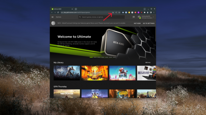 Εγκαταστήστε το NVIDIA GeForce Now PWA σε Chromebook