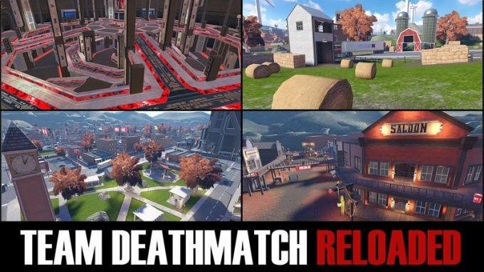 Population One Team Deathmatch atkārtoti ielādētas kartes