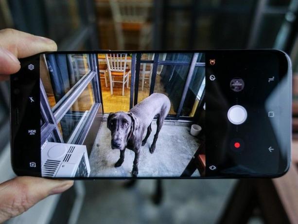 Die Kamera-App-Oberfläche des Galaxy S8.