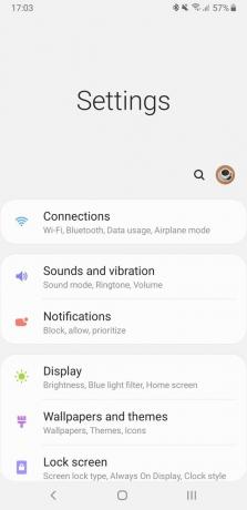Samsung One UI a Android 9 Pie