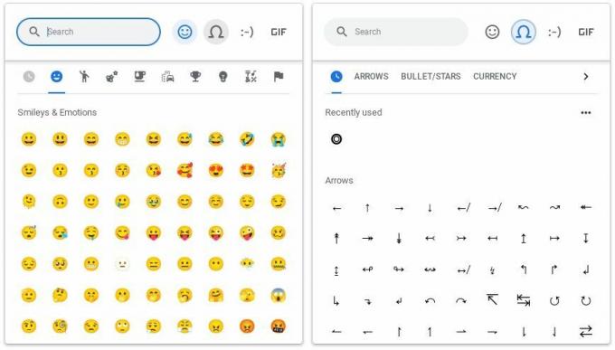 Erikoismerkkien ja symbolien kirjoittaminen Chromebookilla emoji-valitsimella