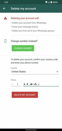 Come eliminare l'account Whatsapp
