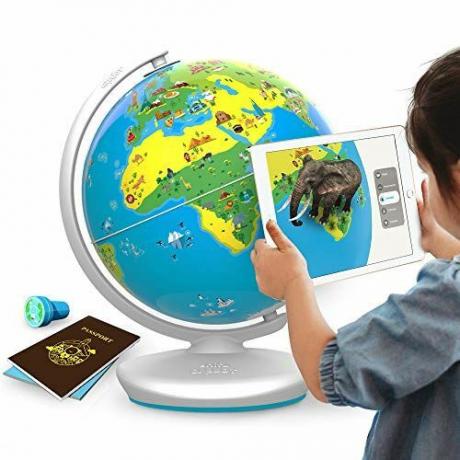 Shifu Orboot (op app gebaseerd): interactieve wereldbol met augmented reality voor kinderen, STEM-speelgoed voor jongens en meisjes van 4 tot 10 jaar | Educatief speelgoedgeschenk (geen grenzen, geen namen op wereldbol)