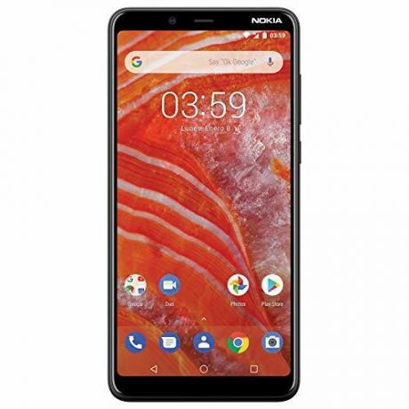 Nokia 3.1 Plus - Android 9.0 Pie - 32 GB - 13 MP Dual Camera - Single SIM Unlocked Smartphone (AT & T / T-Mobile / MetroPCS / Cricket / Mint) - Layar HD + 6.0 "- Arang
