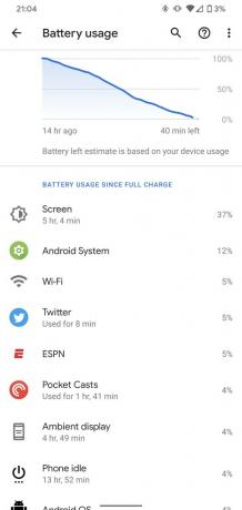 Vida útil da bateria do Google Pixel 4 XL